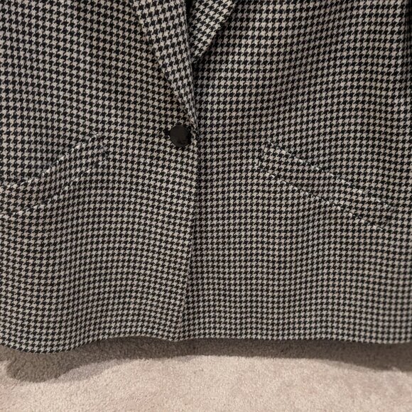 Picket & Post Vintage Houndstooth Blazer Coat Jacket Size 12 - Picture 5 of 9